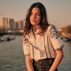 Sezane Dahlia Blouse. size 34. EUC